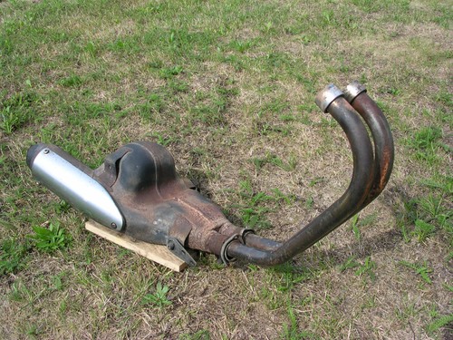 Auspuff mit krümmer exhaust - auspuff,